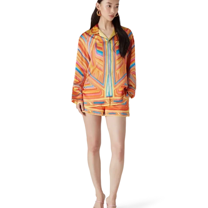 Low Rider zijden overhemd met lange mouwen