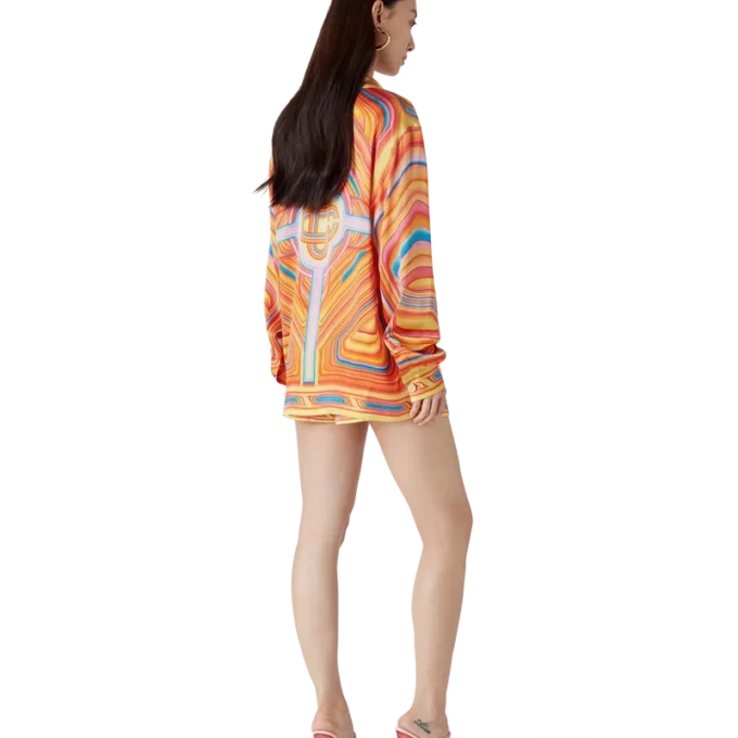 Low Rider zijden overhemd met lange mouwen