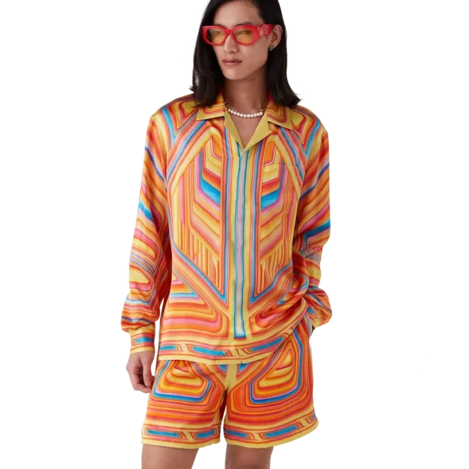 Low Rider zijden overhemd met lange mouwen Low Rider zijden overhemd met lange mouwen