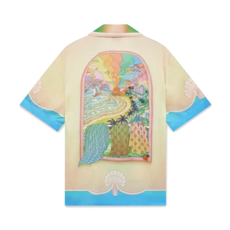 Lucid Dreams zijden overhemd met korte mouwen