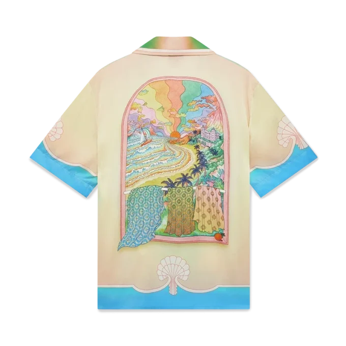 Lucid Dreams zijden overhemd met korte mouwen Lucid Dreams zijden overhemd met korte mouwen