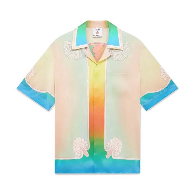 Lucid Dreams zijden overhemd met korte mouwen Lucid Dreams zijden overhemd met korte mouwen