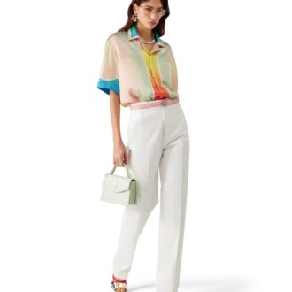 Lucid Dreams zijden overhemd met korte mouwen