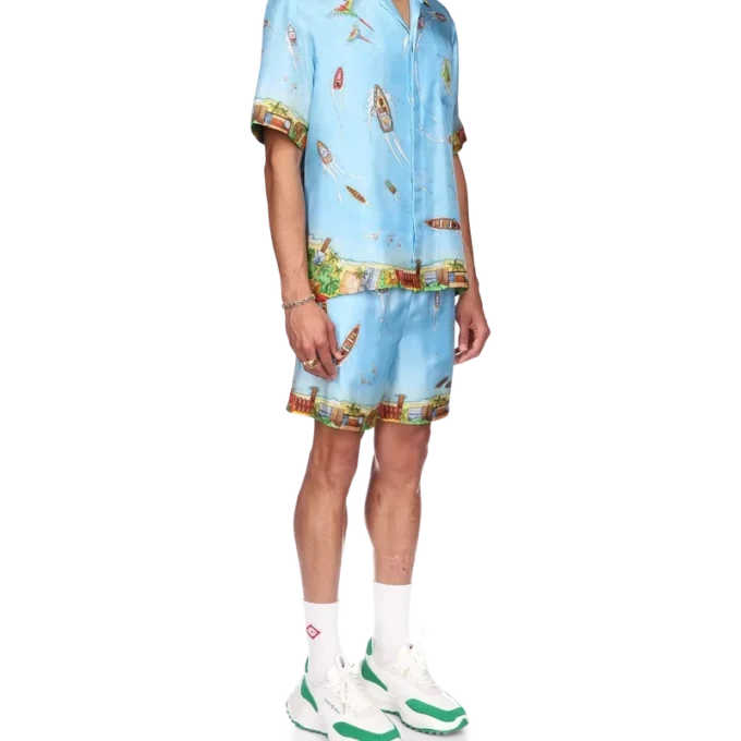 Maison Sur Piloti zijden overhemd