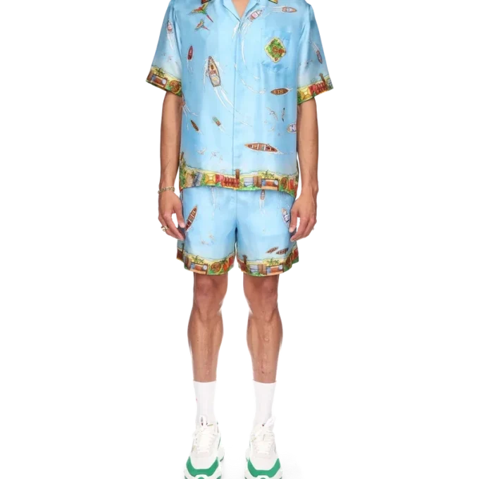 Maison Sur Piloti zijden overhemd