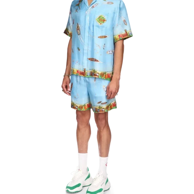 Maison Sur Piloti zijden overhemd