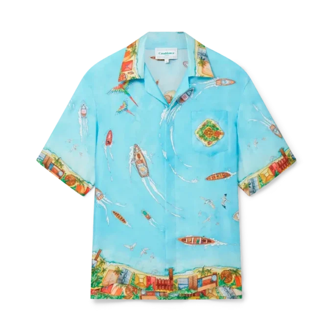 Maison Sur Piloti zijden overhemd