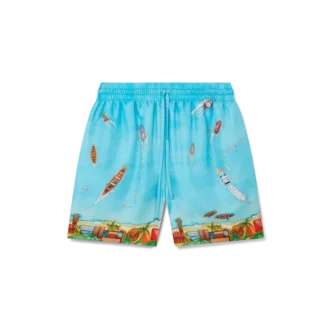 Maison Sur Piloti zijden Shorts