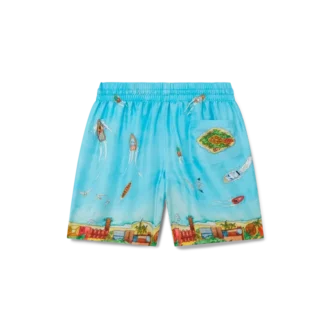 Maison Sur Piloti zijden Shorts