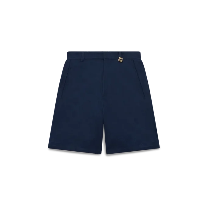 Marineblaue Monogram-Shorts Marineblaue Monogram-Shorts