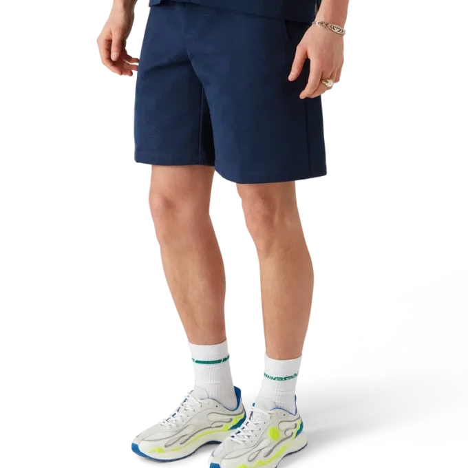 Marineblaue Monogram-Shorts Marineblaue Monogram-Shorts