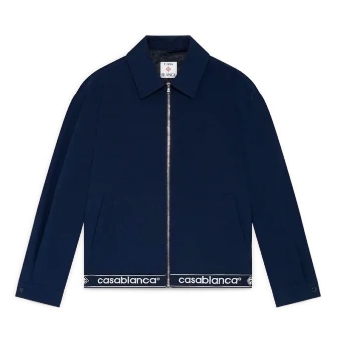 Marineblauw wollen colbert Marineblauw wollen colbert