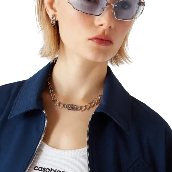 Marineblauw wollen colbert Marineblauw wollen colbert