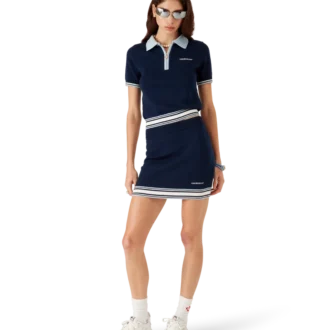 Merino gebreid tennispoloshirt