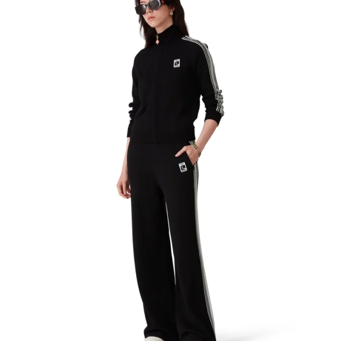 Merino gebreid trainingsjack