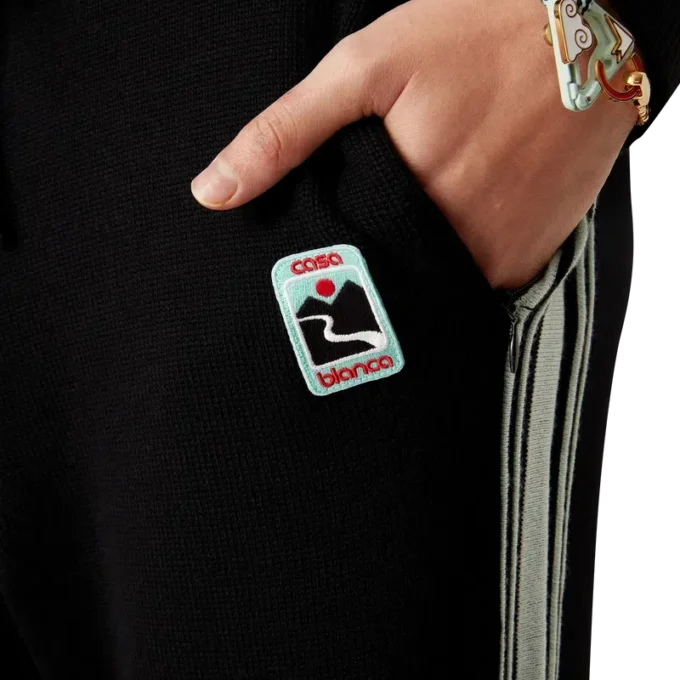 Merino gebreide joggingbroek