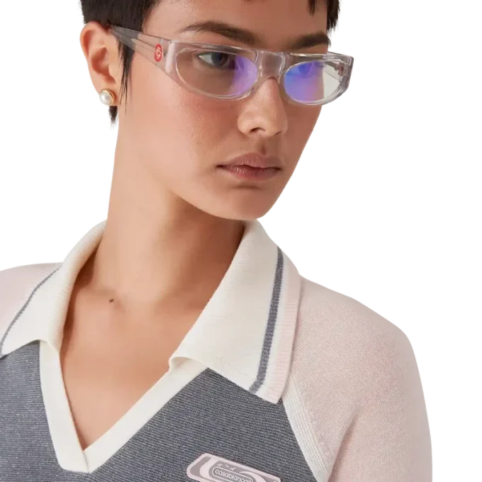 Merino Tennis-polo met lange mouwen