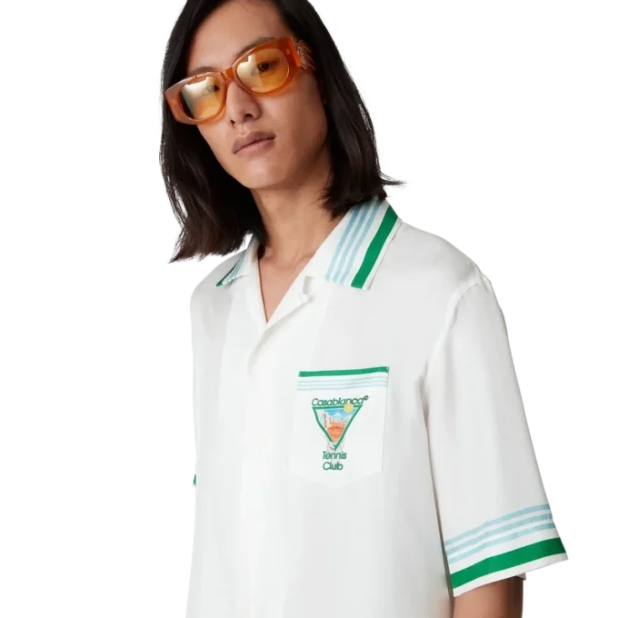 Metaphysical Tennis Icon zijden overhemd