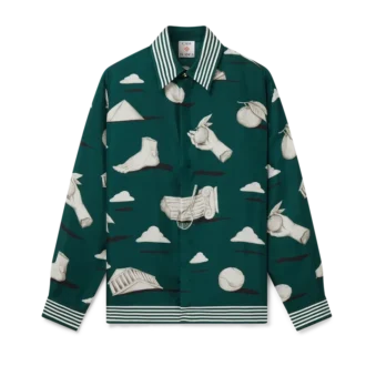 Metaphysical zijden overhemd met lange mouwen