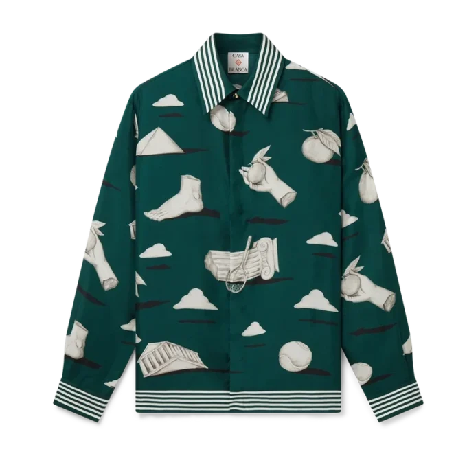 Metaphysical zijden overhemd met lange mouwen Metaphysical zijden overhemd met lange mouwen