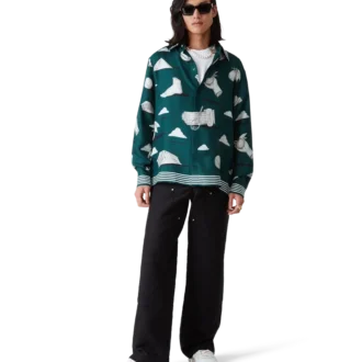 Metaphysical zijden overhemd met lange mouwen