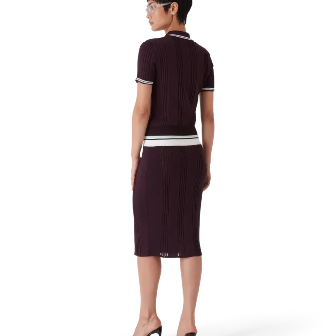 Midi-rok van katoengebreid Midi-rok van katoengebreid