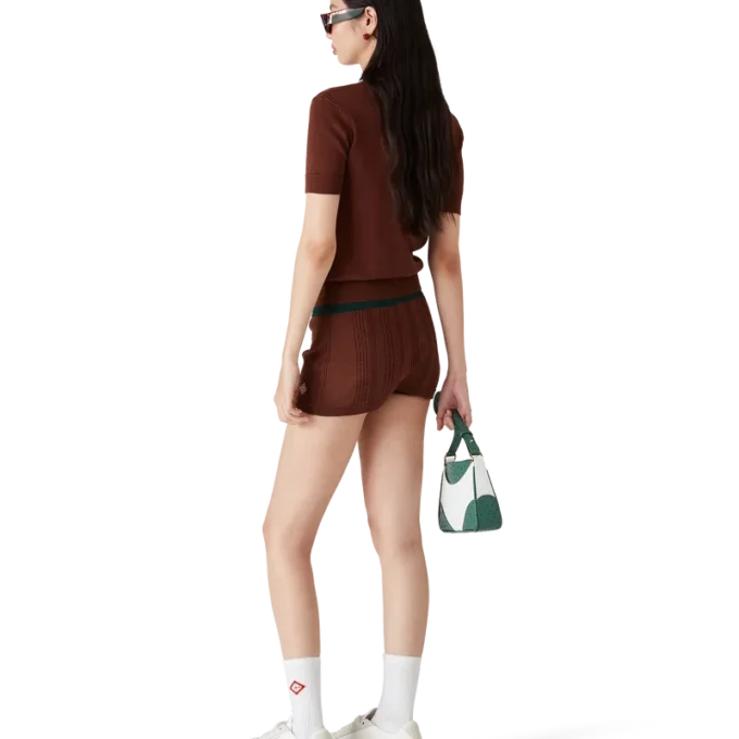 Mini-short met kabelpatroon Mini-short met kabelpatroon