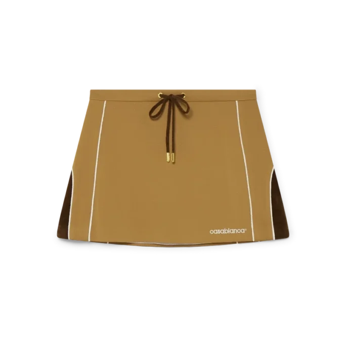 Minirok met chenille panelen