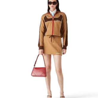 Minirok met chenille panelen