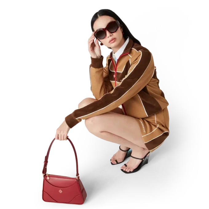 Minirok met chenille panelen