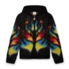 Mohair Flame Laurel Hoodie met rits