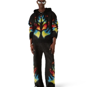 Mohair Flame Laurel Hoodie met rits Mohair Flame Laurel Hoodie met rits