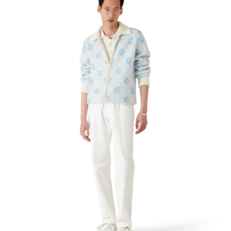 Mohair Monogram-trui met rits Mohair Monogram-trui met rits