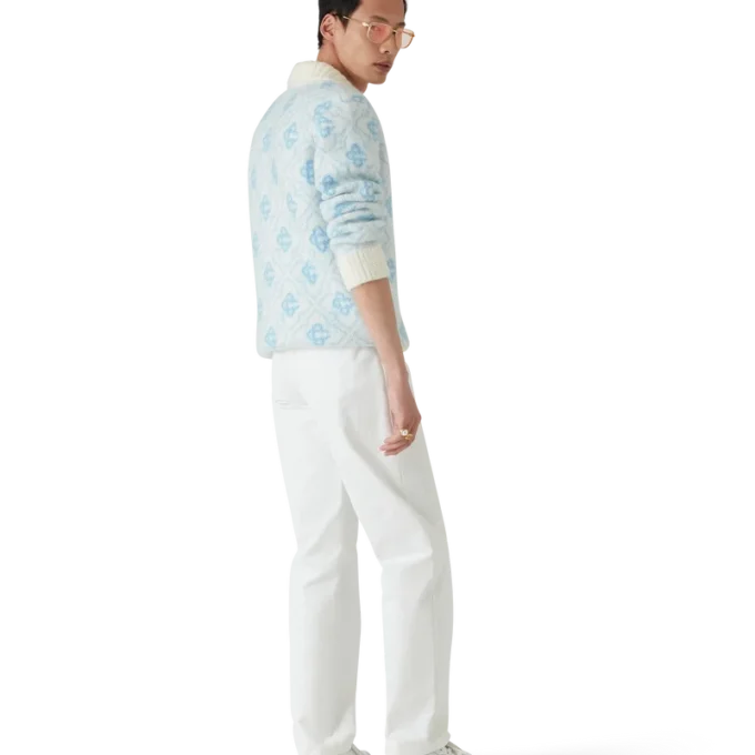 Mohair Monogram-trui met rits