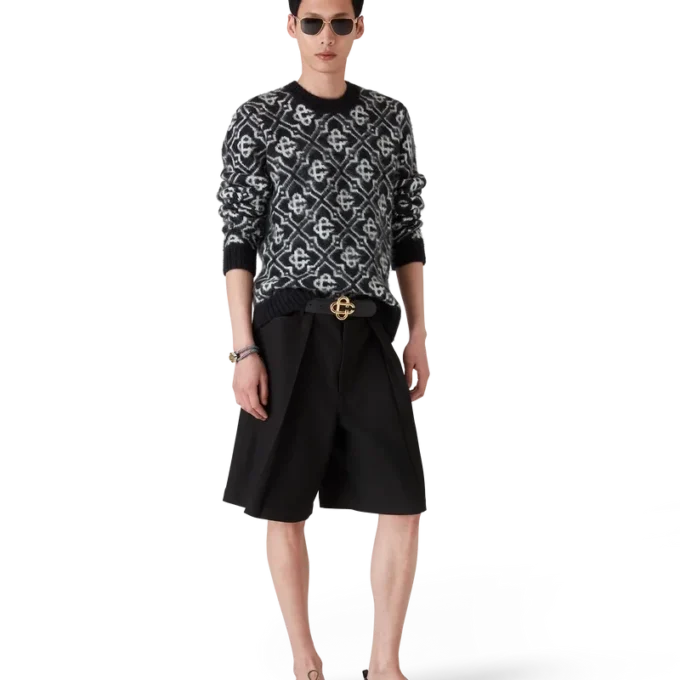 Mohair trui met monogram Mohair trui met monogram