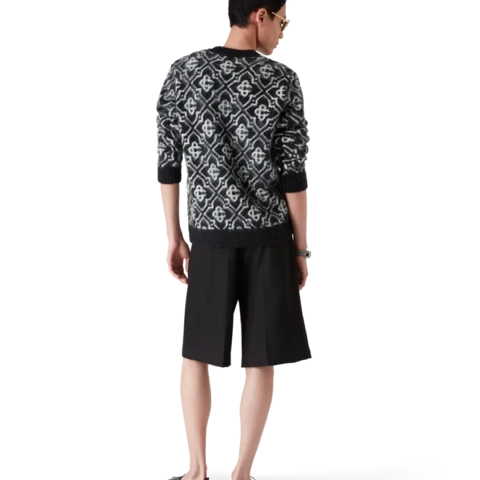 Mohair trui met monogram Mohair trui met monogram