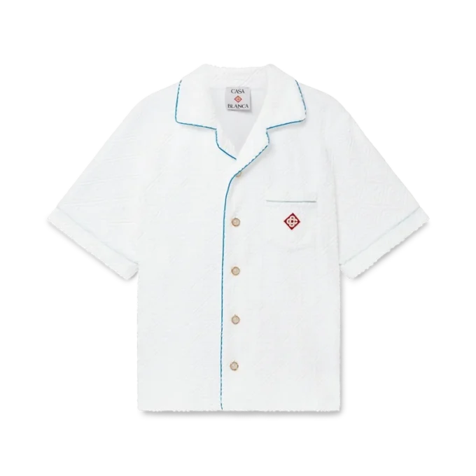 Monogram badstof overhemd