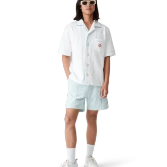 Monogram badstof overhemd