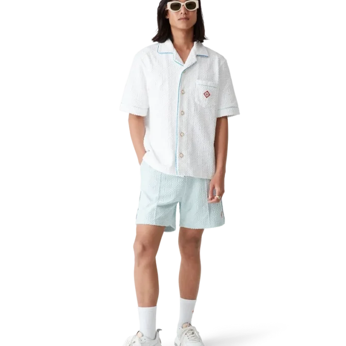 Monogram badstof overhemd