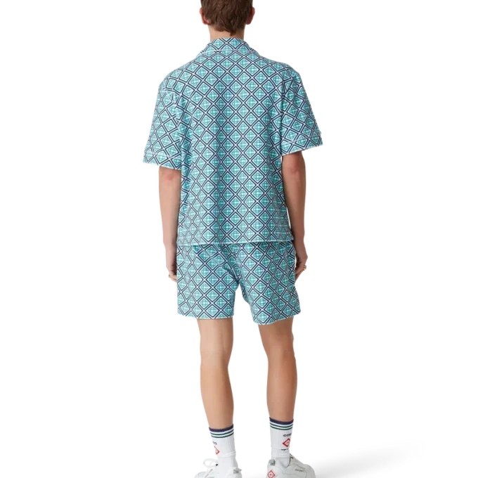 Monogram badstof overhemd Monogram badstof overhemd