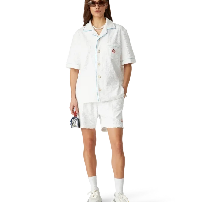 Monogram badstof overhemd