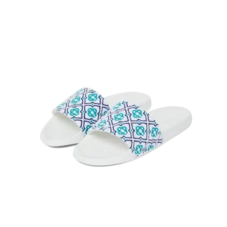 Monogram badstof slippers voor dames Monogram badstof slippers voor dames
