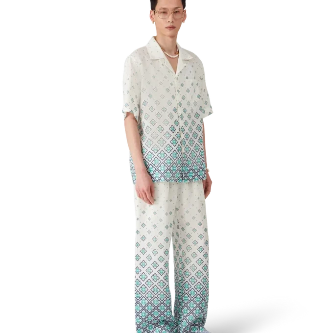 Monogram badstof slippers voor heren