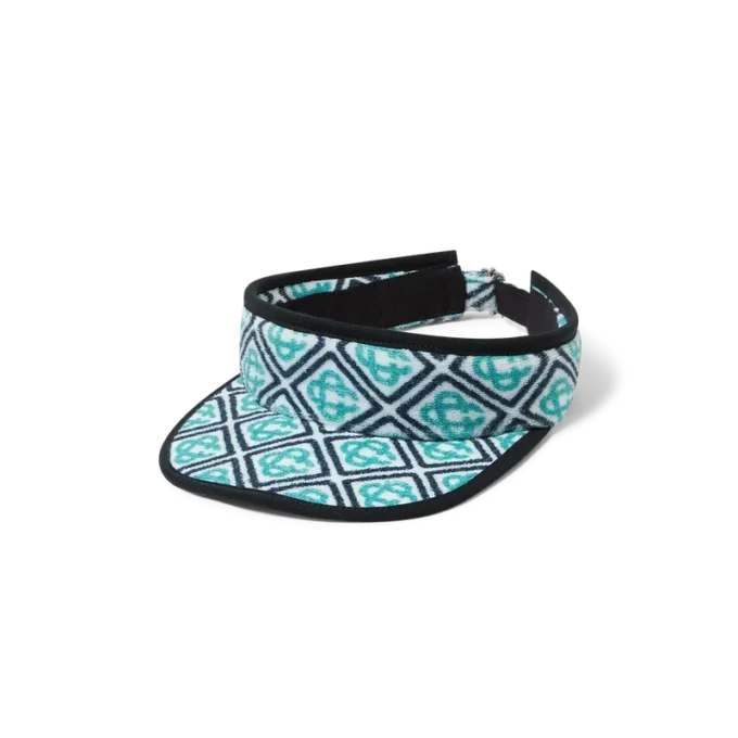 Monogram badstof zonneklep