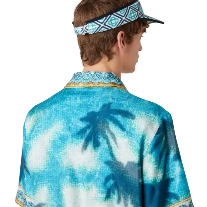 Monogram badstof zonneklep