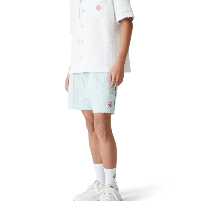 Monogram badstofshorts