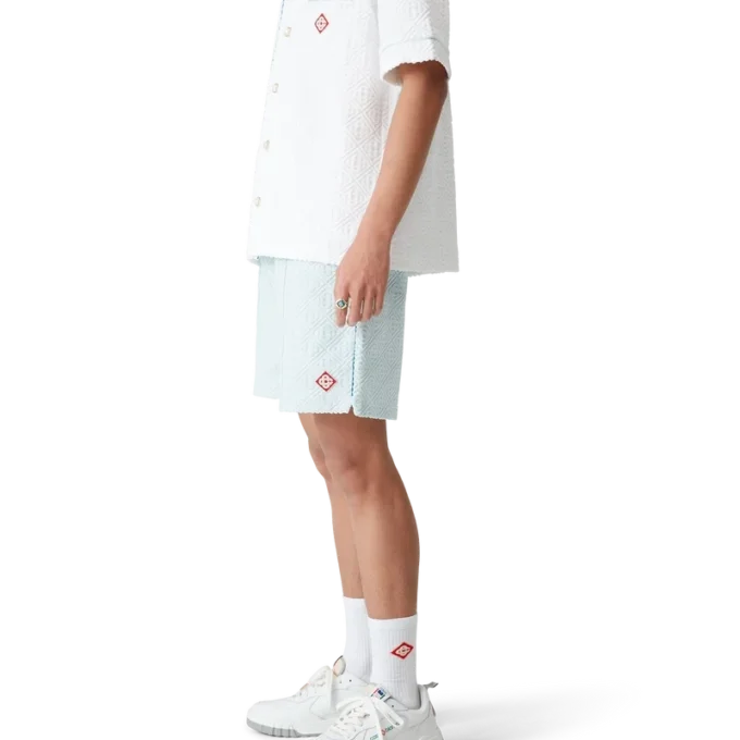 Monogram badstofshorts