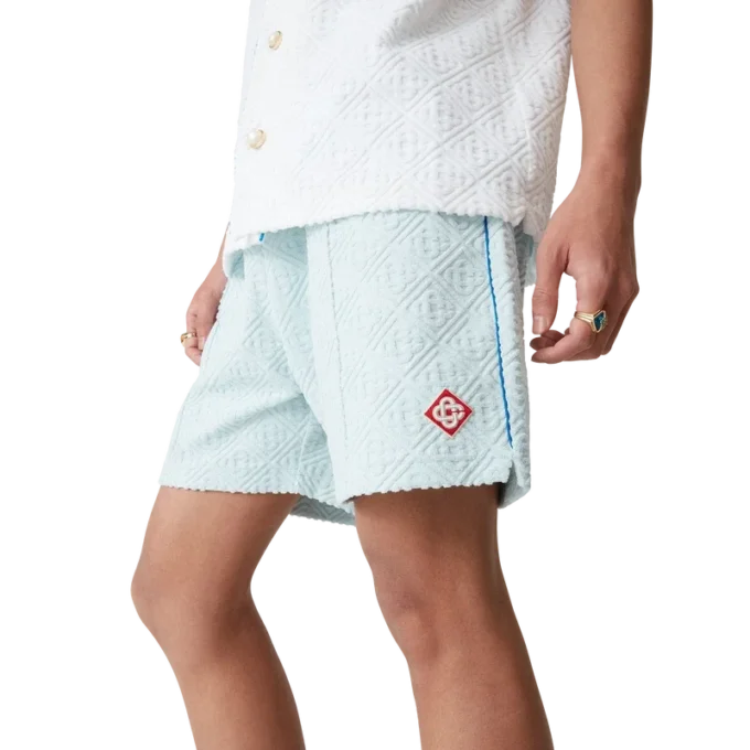Monogram badstofshorts