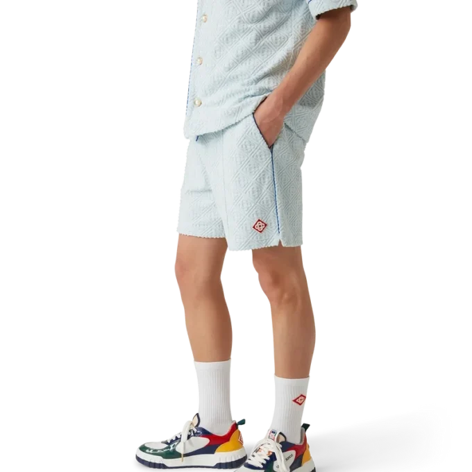 Monogram badstofshorts