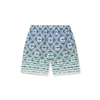 Monogram-badstofShorts met kleurverloop